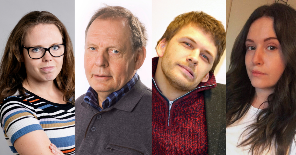 Profilbilder på Alexandra Mattsson Åkerström, Jackie Nylander, Björn Häll Kellerman, Matilda Vigedal.