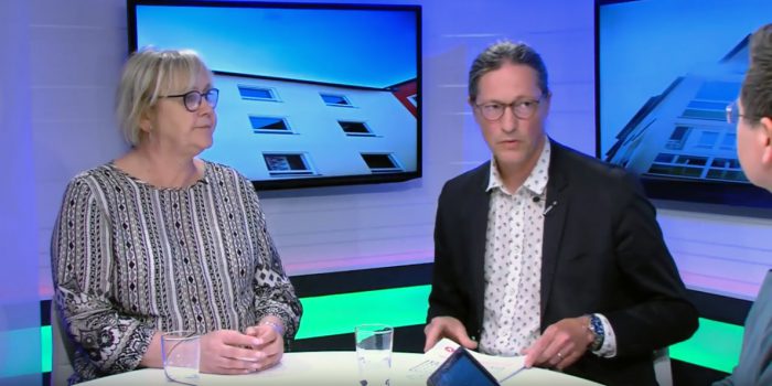 Ann-Margarethe Livh och Rikard Warlenius intervjuas.